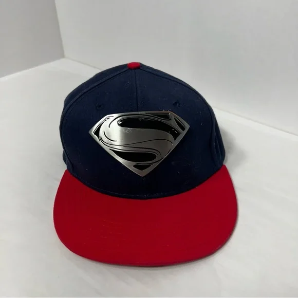 DC Comics Accessories Superman Mens Hatcap Man Of Steel Metal
